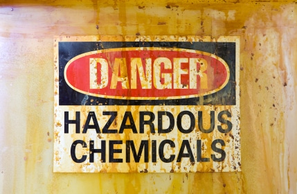 Danger Hazardous Chemicals Workers Compensation Law Firm.